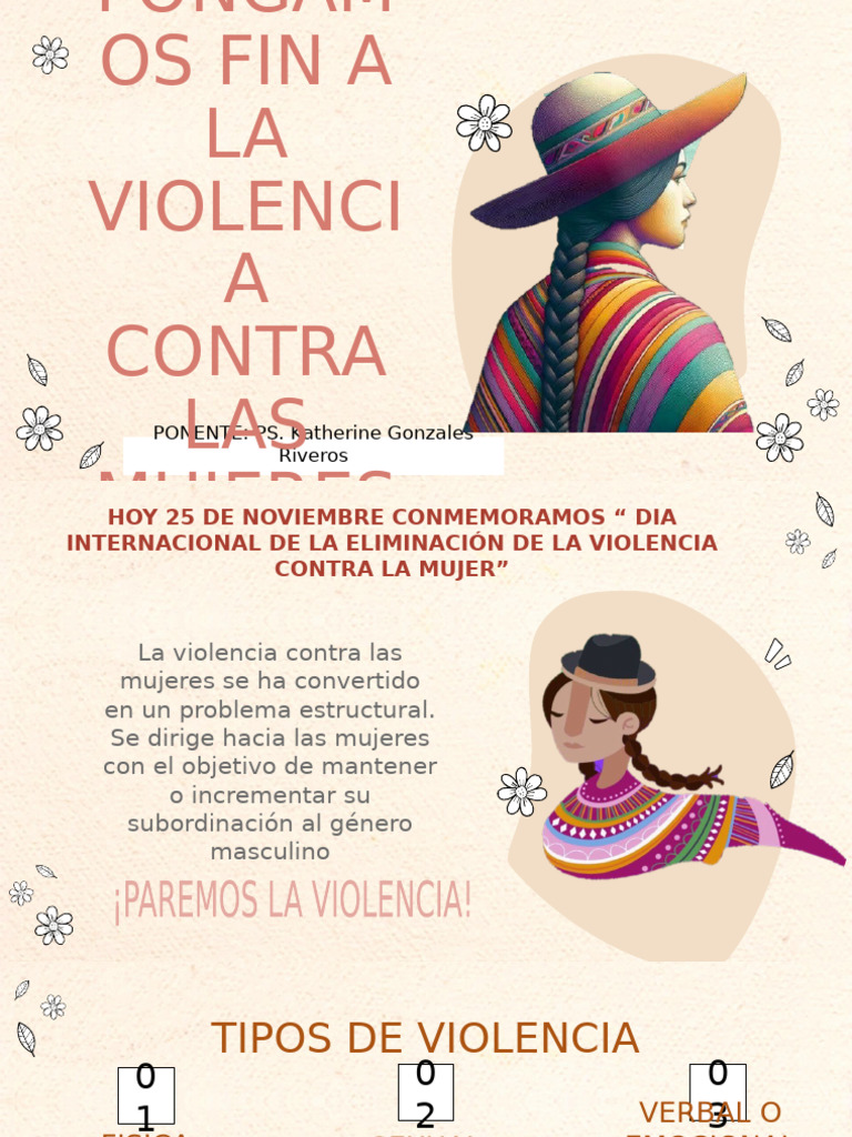 Fin a la Violencia contra las Mujeres | PDF | Violencia | Violencia ...