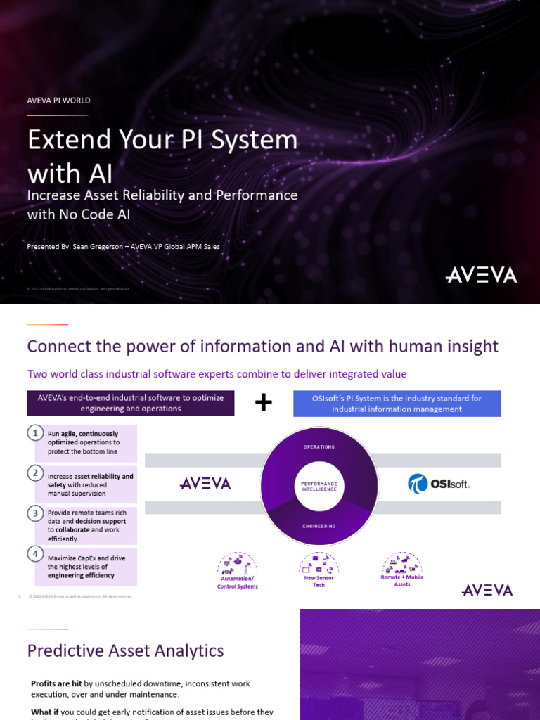 2021_AVEVA_Extend Your PI System with AI | PDF | Analytics | Predictive ...