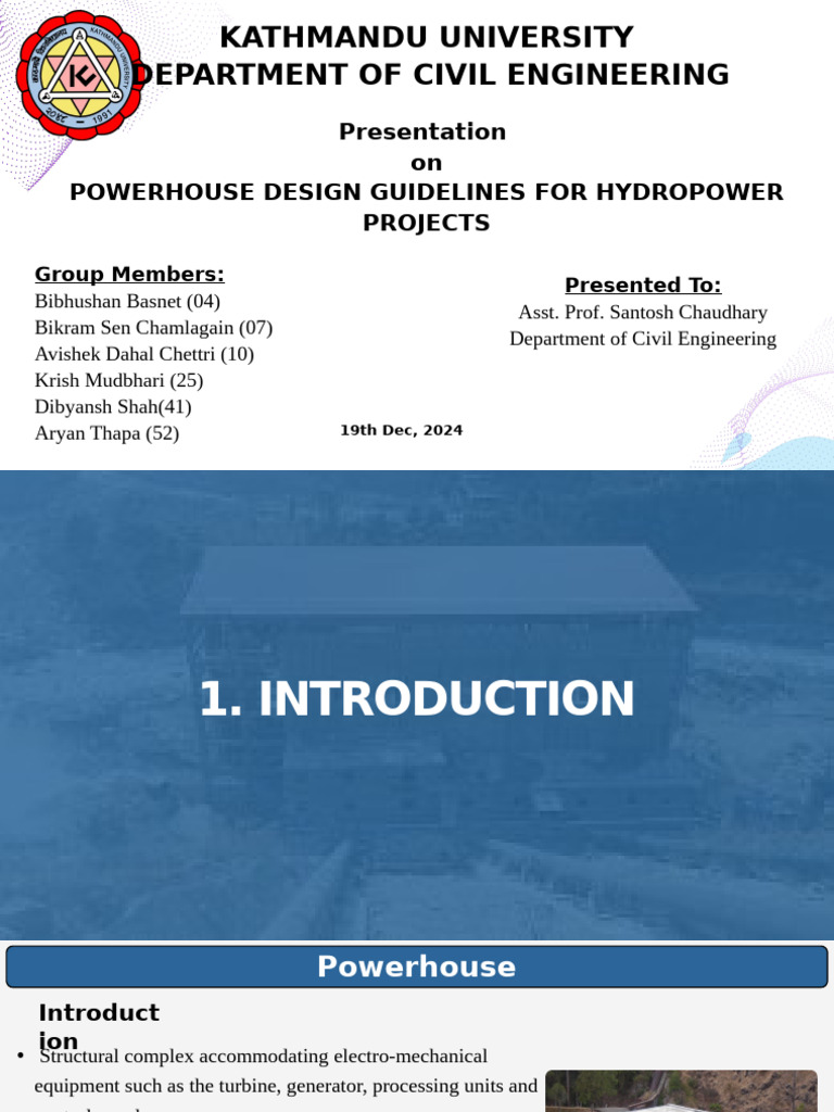 Hydropower Powerhouse Design Guidelines | PDF | Earthquakes | Surveying