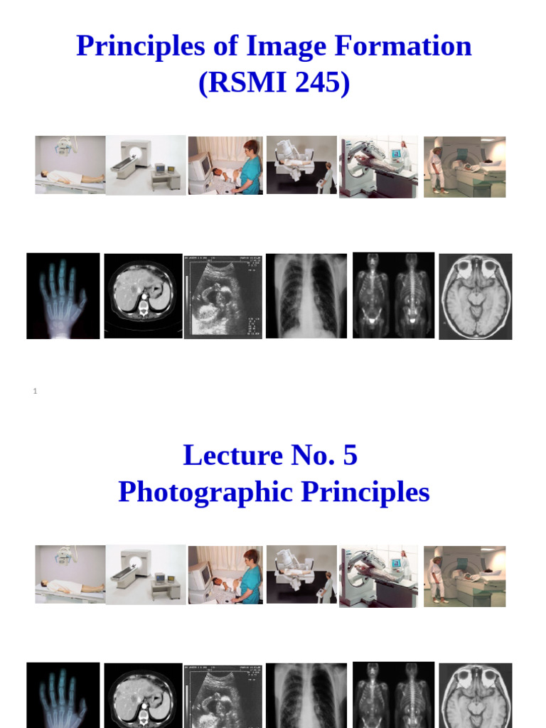 Lecture No. 5 - RSMI 245 | PDF | Radiography | Imaging