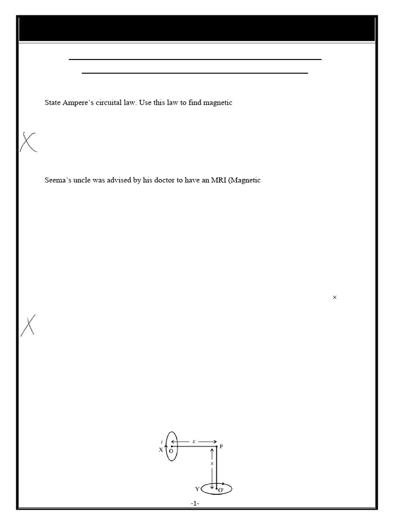 Magnetic Effect of Current and Magnetism 2 | PDF | Magnetic Field ...