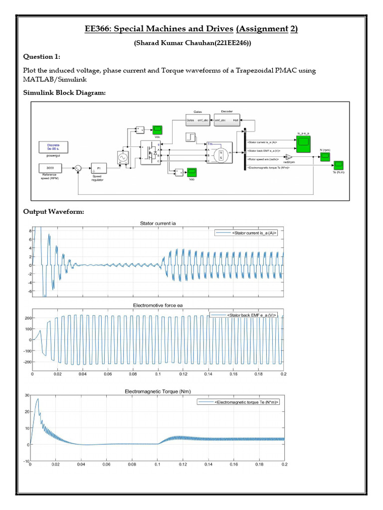 Trapezoidal PMAC Torque Calculation | PDF