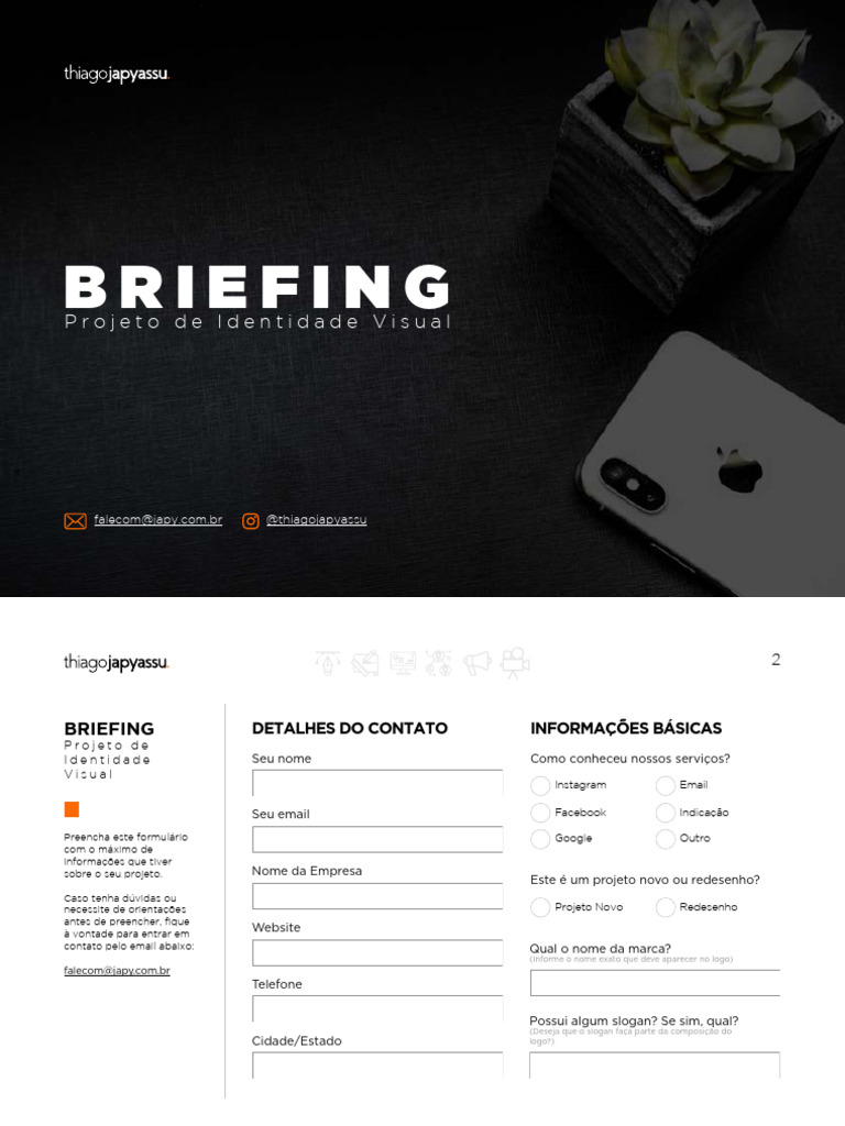 Briefing para Identidade Visual | PDF | Marca