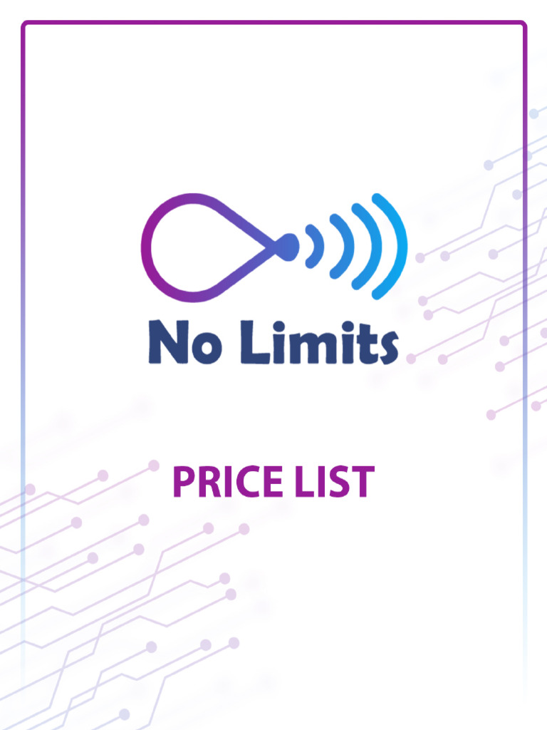 No Limits Price Offer | PDF