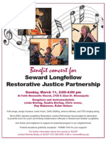 Benefit Concert For: Seward Longfellow Restorative Justice Partnership