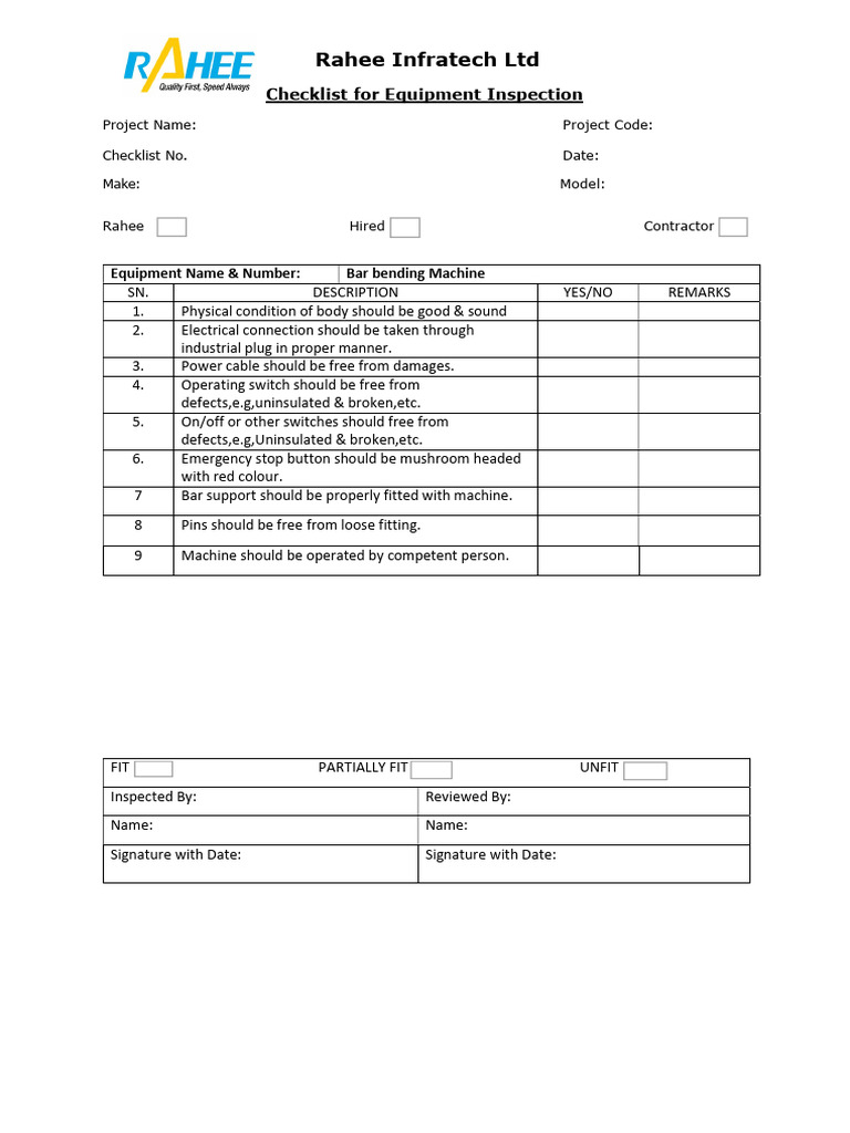 Bar Bending CHK | PDF