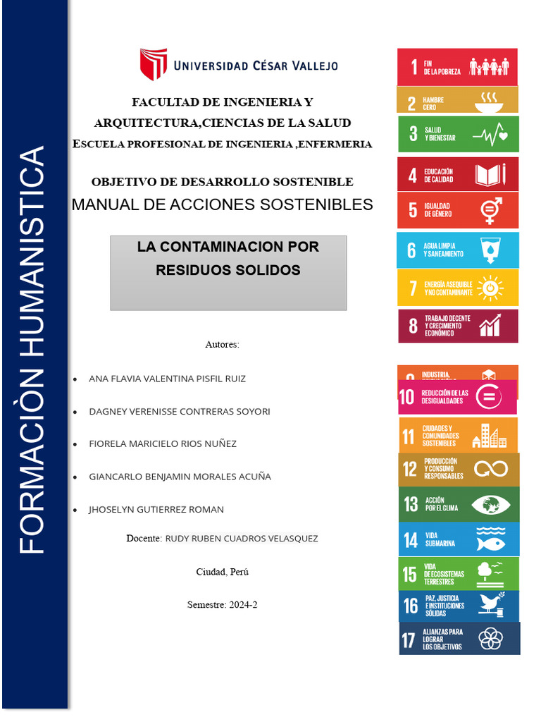 Acciones Sostenibles para Residuos Sólidos | PDF | Sustentabilidad ...