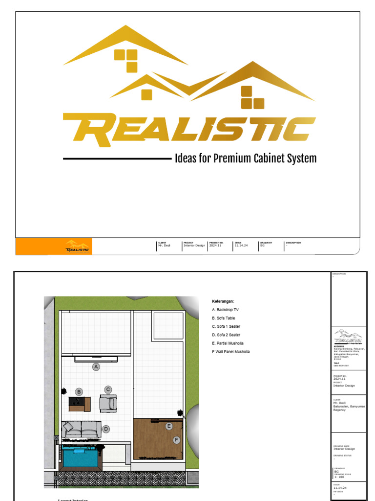Interior Design Project for Mr. Dedi | PDF | Architectural Design ...