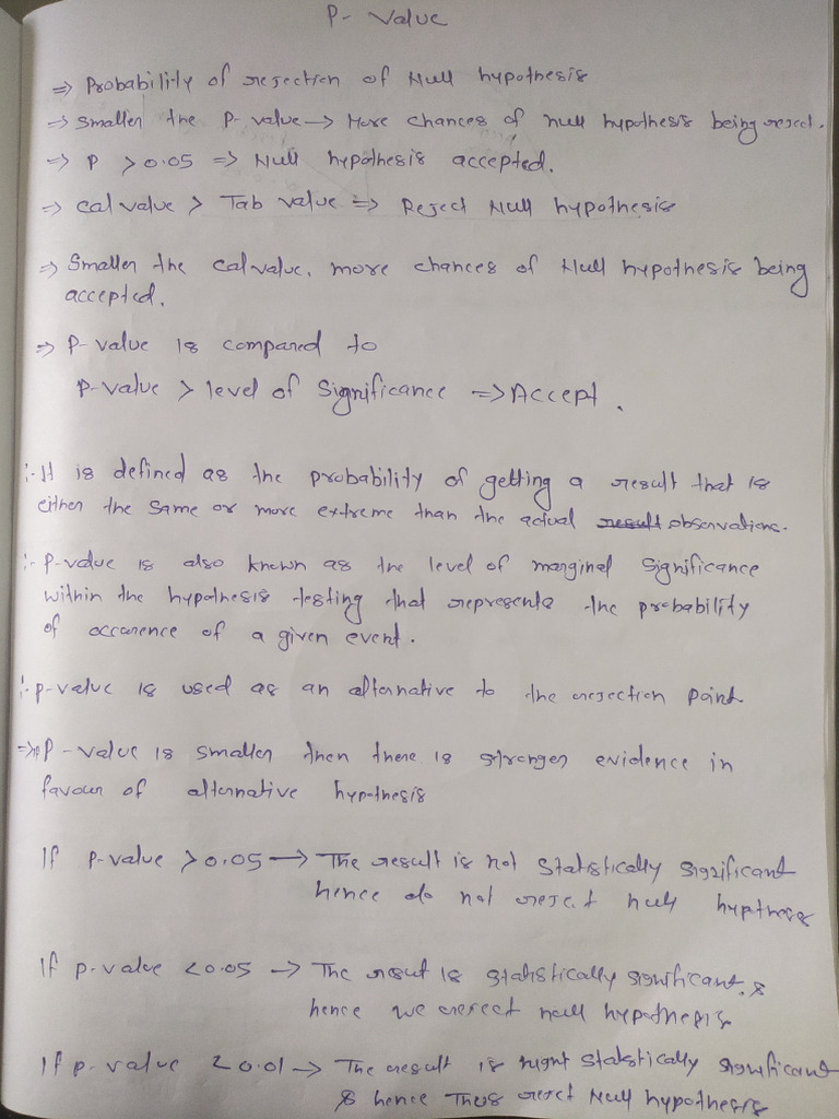 Chi-Square Test: P-Value Analysis | PDF | Statistical Hypothesis ...