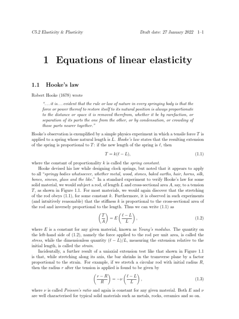 Understanding Elasticity and Plasticity | PDF | Continuum Mechanics ...