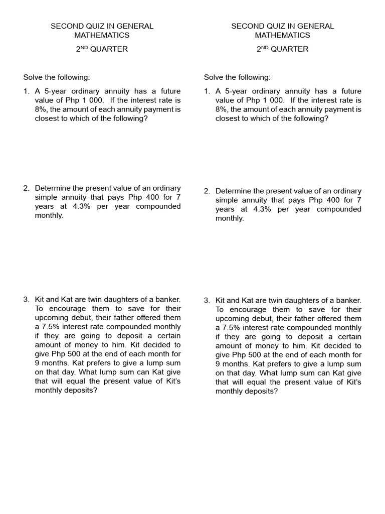 Annuity | PDF