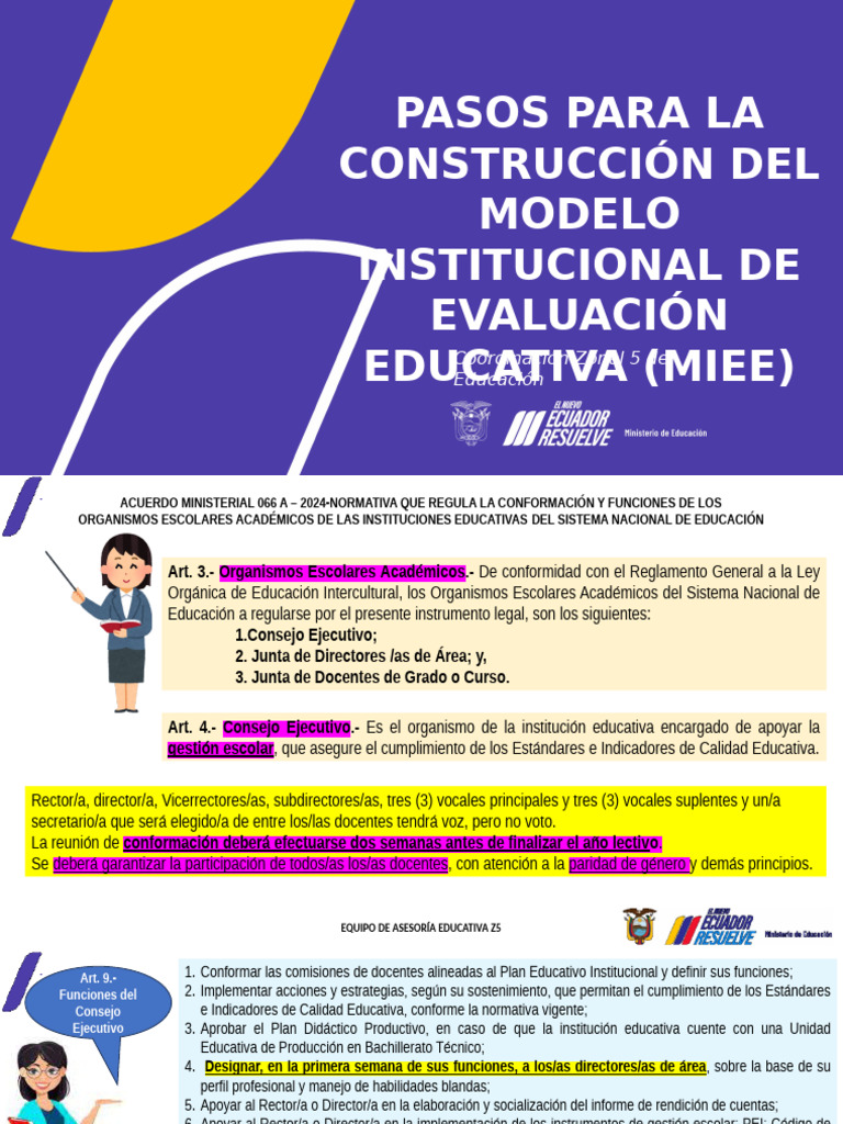 Modelo Institucional de Evaluación Educativa-Ok | PDF | Evaluación ...