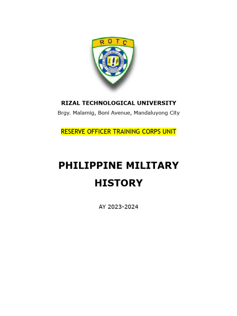 Philippine Military History Overview | PDF | Corazon Aquino | Philippines