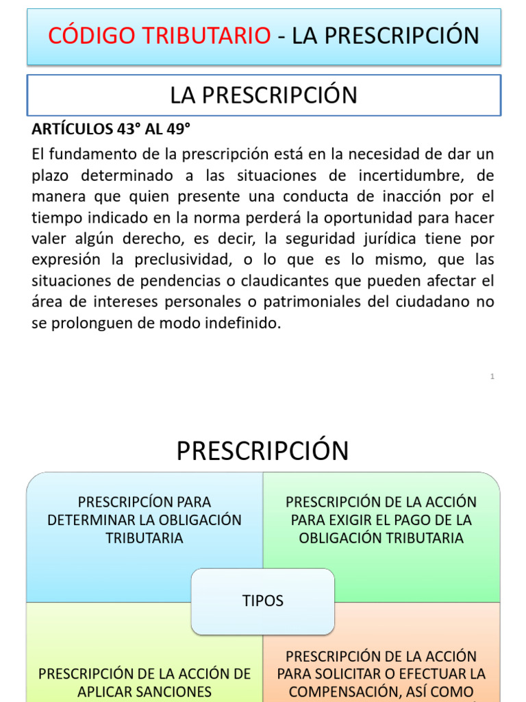 Codigo Tributario Parte 2 | PDF | Estatuto de limitaciones | Pagos