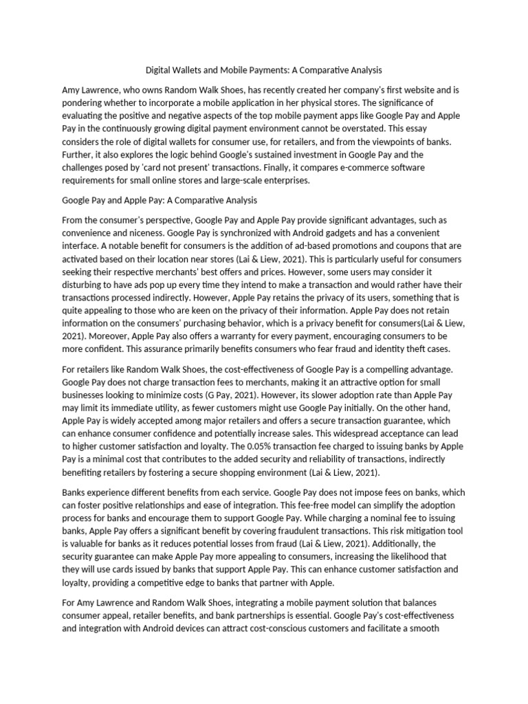 Digital Wallets and Mobile Payments - Edited | PDF | Apple Pay | E Commerce