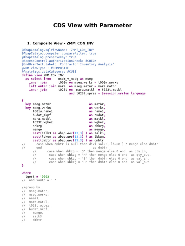 Contractor Inventory Analysis Views | PDF | Applied Mathematics