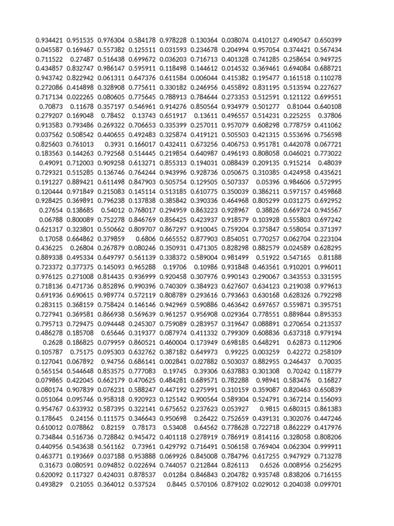 Numerical Data Analysis and Insights | PDF