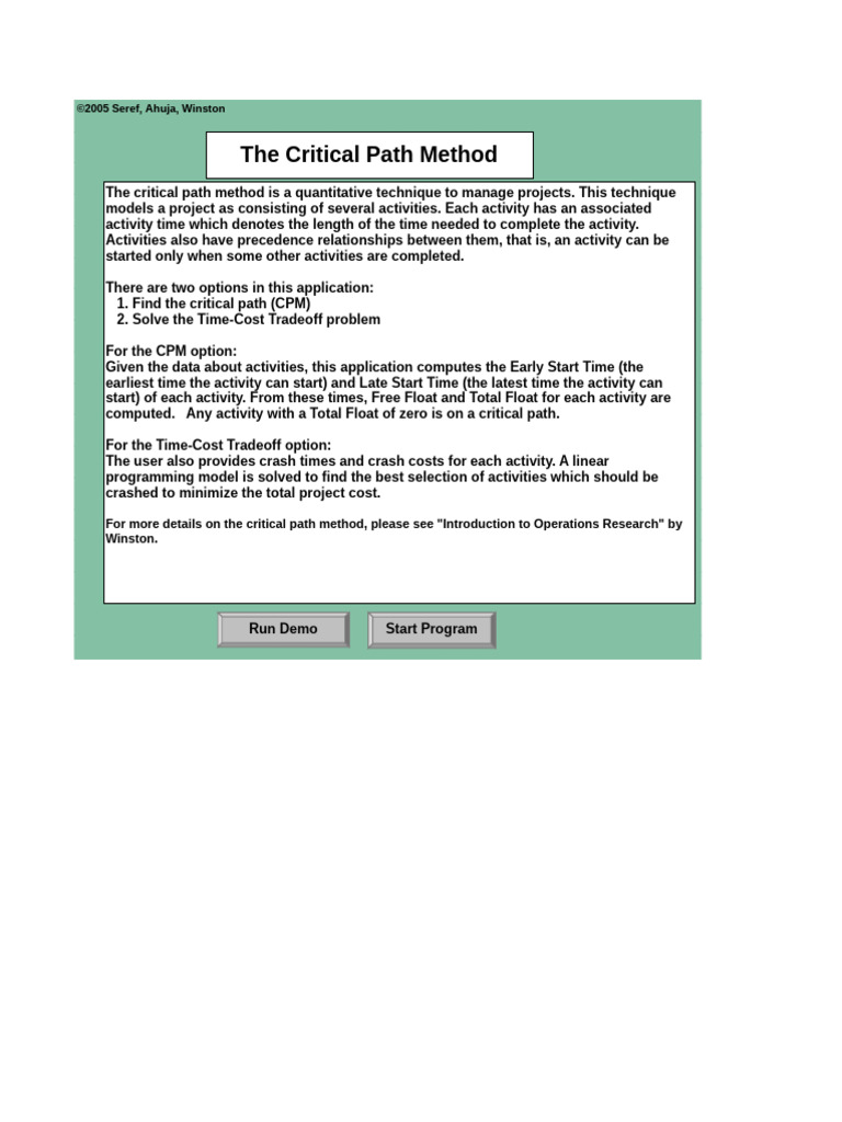 Critical Path Template 04 | PDF