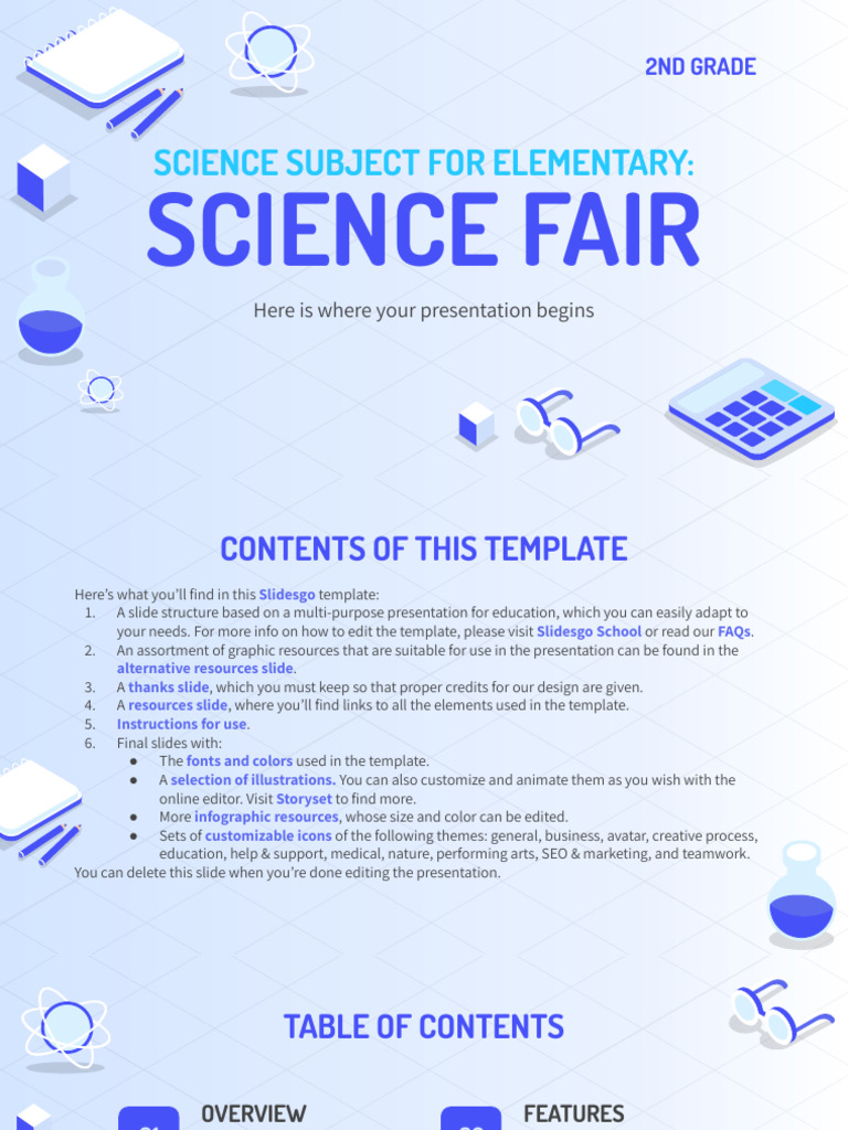 Copia de Science Subject For Elementary - 2nd Grade - Science Fair by ...