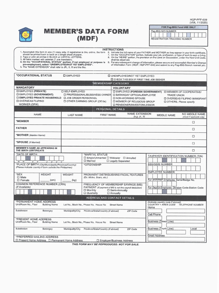 HDMF Mcif | PDF