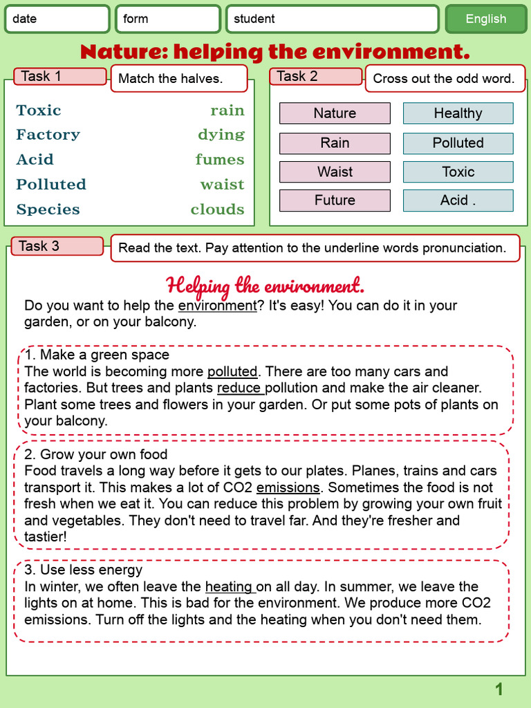 Eco-Friendly Tips for Students | PDF | Pollution | Environment