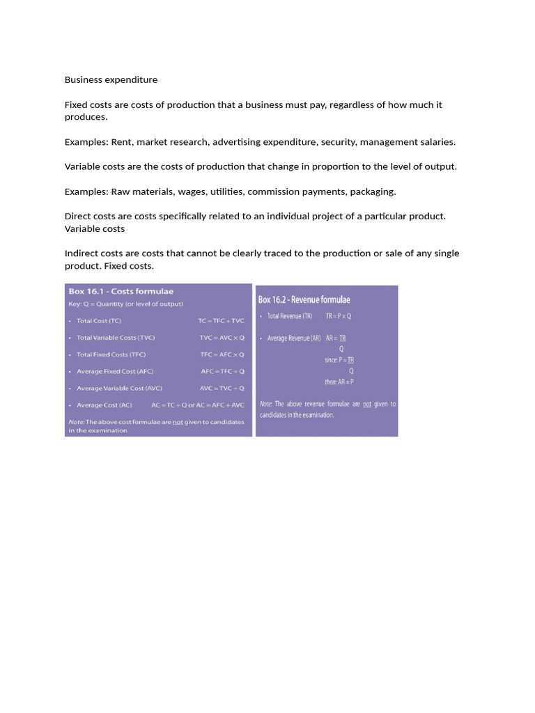 Business Cost Breakdown Guide | PDF