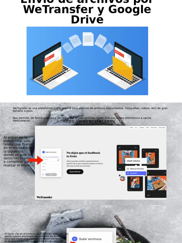 Envío de Archivos: WeTransfer y Google Drive | PDF | Archivo de ...