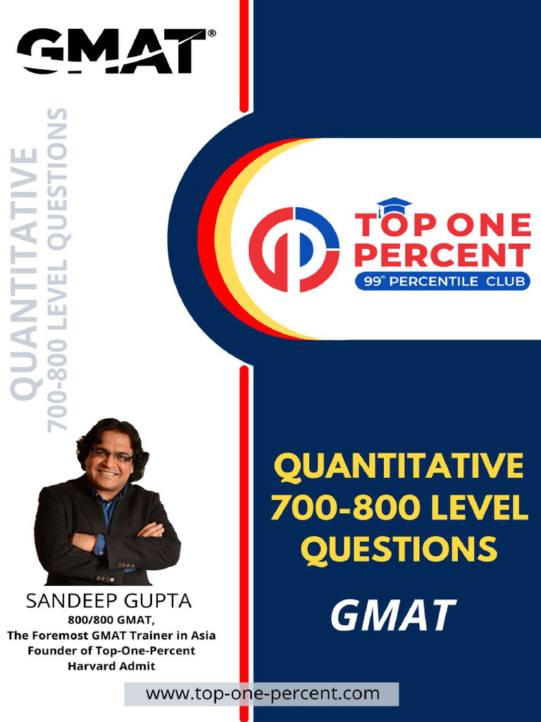 GMAT Quantitative Topics Overview | PDF | Prices | Percentage
