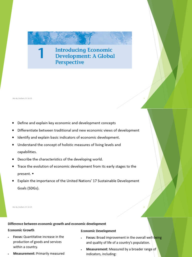 Chapter 1 Introducing Econ Dev (1) | PDF | Economic Development ...