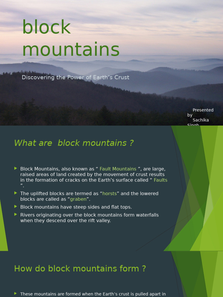 Understanding Block Mountains Formation | PDF