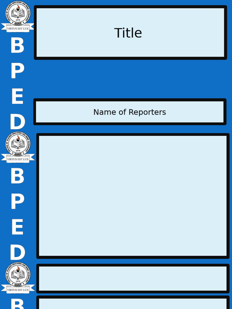 Bped Template | PDF