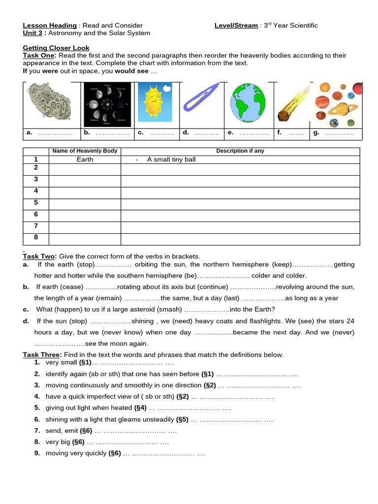 Astronomy Lesson: Solar System Overview | PDF | Planets In Astrology | Moon