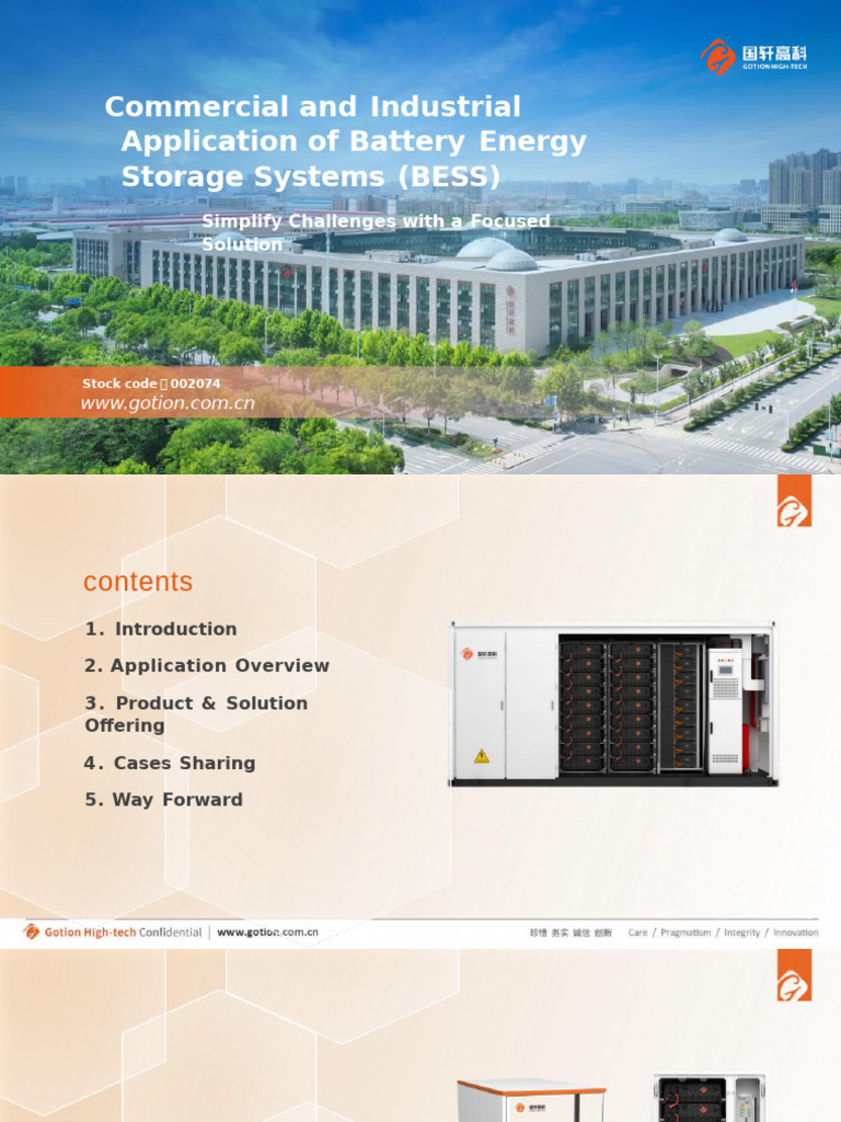 BESS Industrial Application v5.1 - 英文资料 | PDF | Smart Grid ...