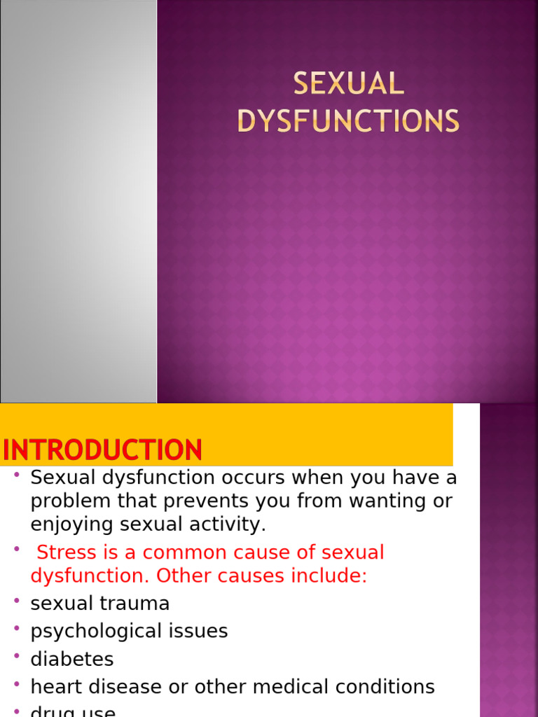 Understanding Sexual Dysfunction Causes | PDF | Sexual Dysfunction | Orgasm