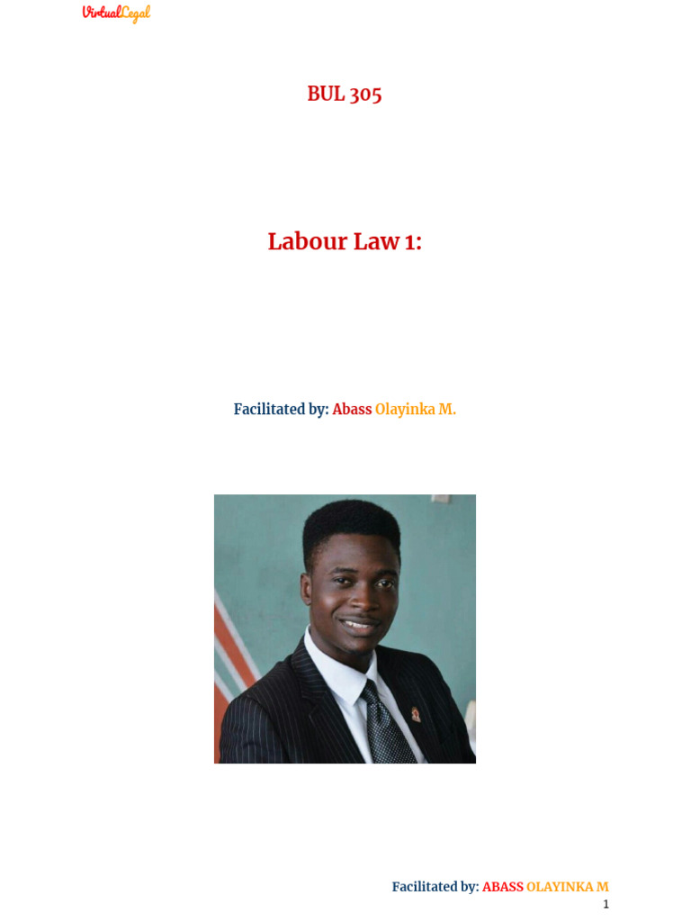 Nigerian Labour Law Overview | PDF | Employment | Labour Law