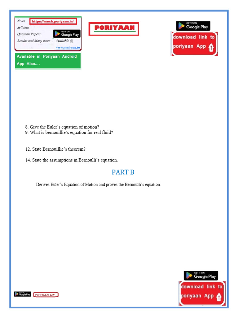 Fluid Mechanics Concepts and Equations | PDF | Boundary Layer | Fluid ...