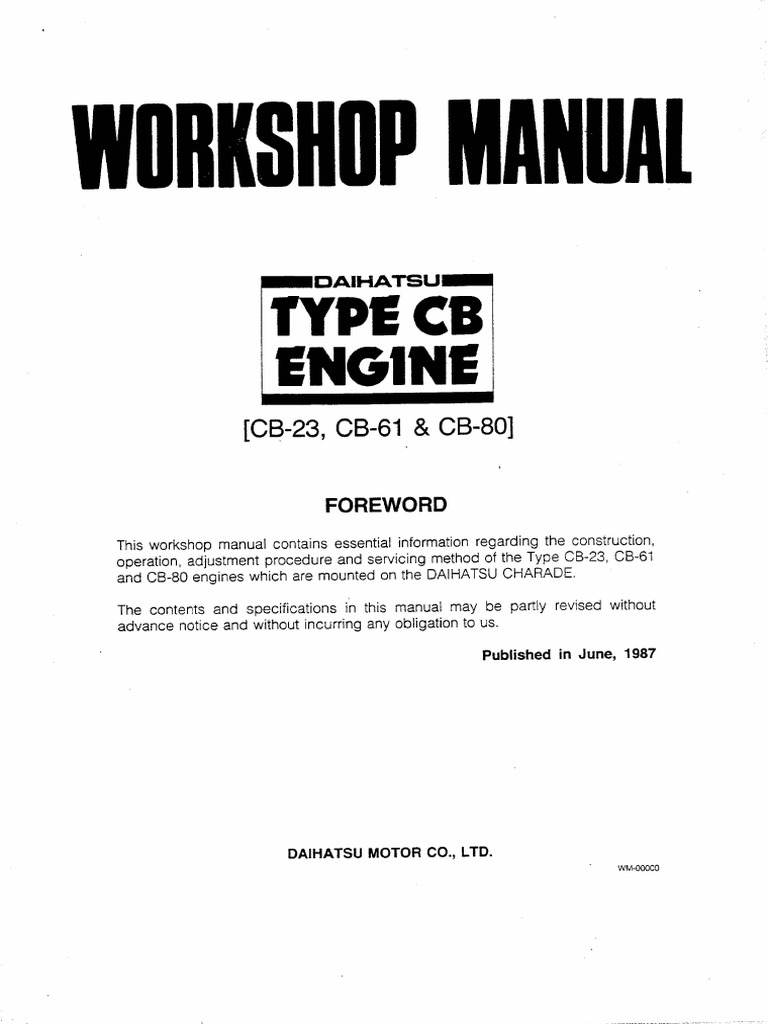 CB Engine Manual 02 | PDF
