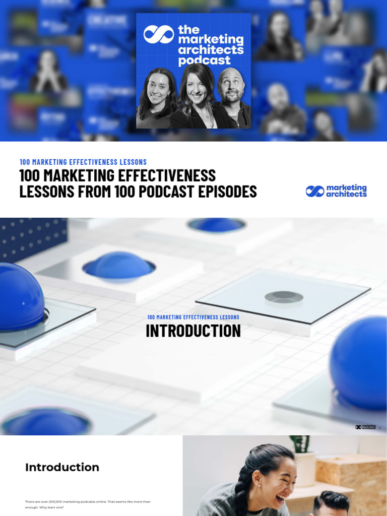 100 Lessons on Marketing Effectiveness | PDF | Brand | Marketing