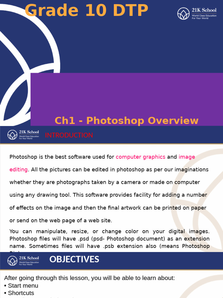 Ch.1+ +an+Overview+of++Photoshop+(1) | PDF | Adobe Photoshop | Graphics