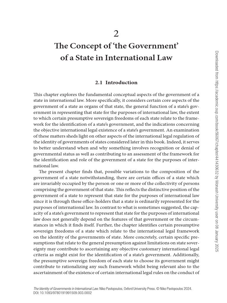 Understanding State Governments in International Law | PDF | Heads Of ...