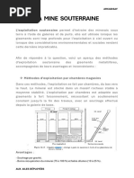 Méthode d'Exploitation Minérale Horizontale | PDF | Exploitation minière