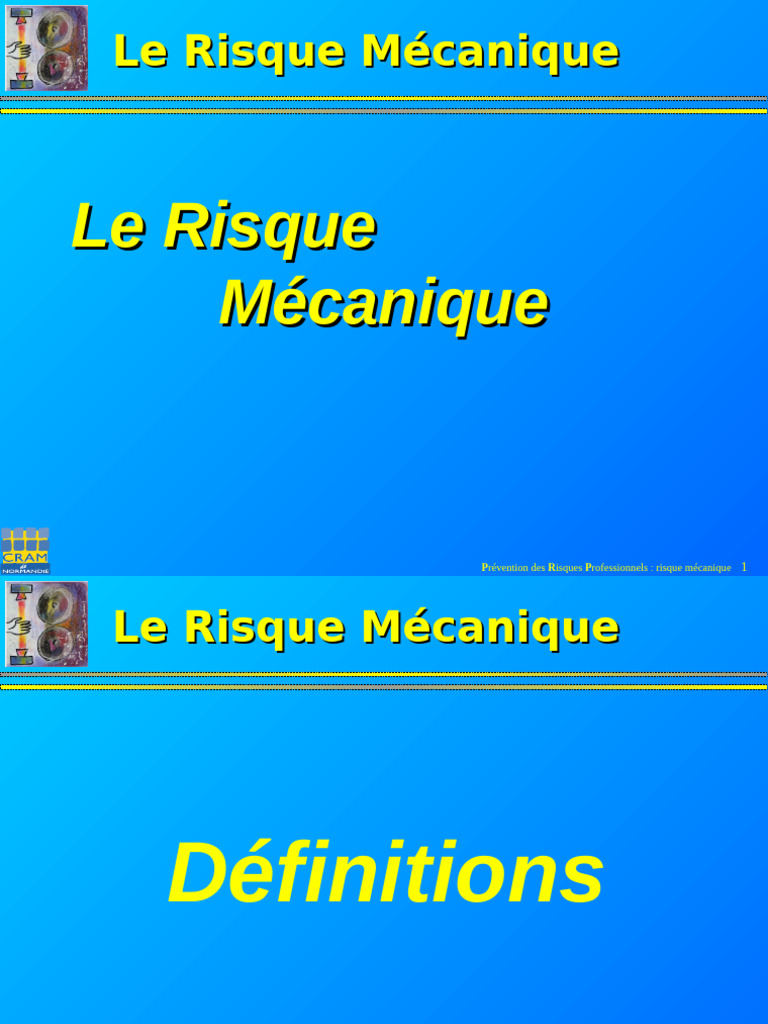 Prévention des Risques Mécaniques au Travail | PDF | Directive (Union ...
