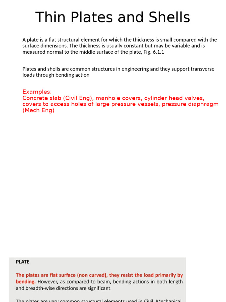 Understanding Plates and Shells in Engineering | PDF