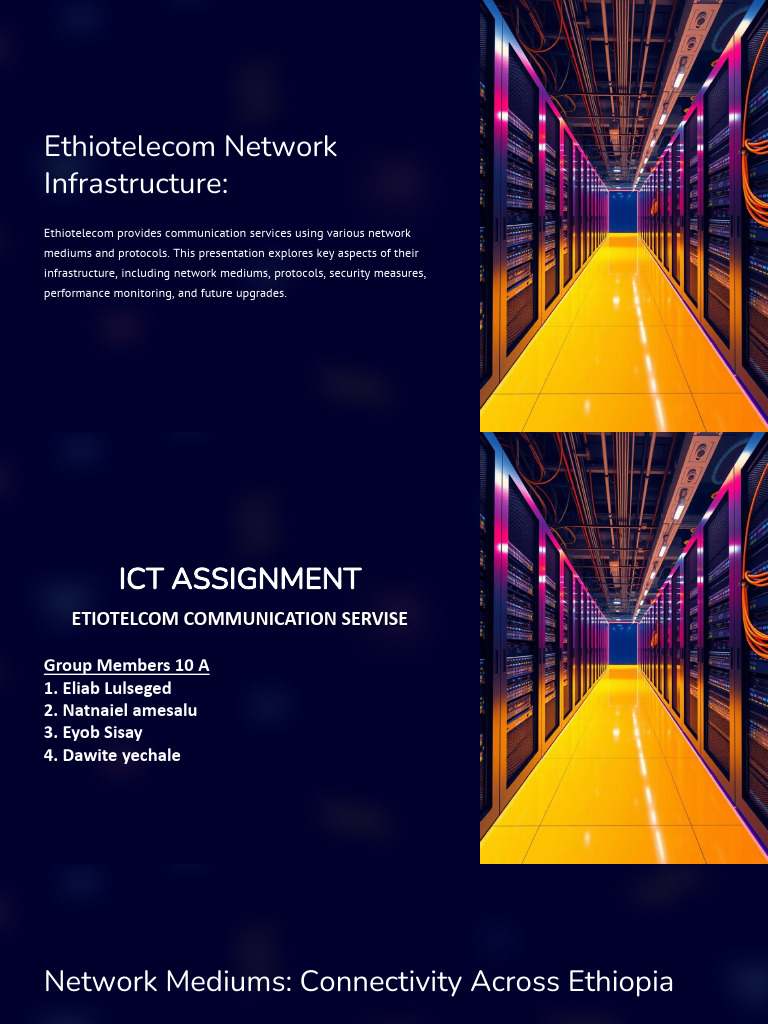 Ethio Telecom Network Overview | PDF | Computer Network | Fiber To The X
