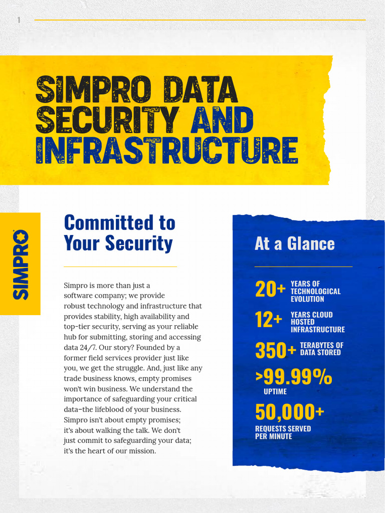 Simpro Data Security Overview | PDF | Cloud Computing | Computer Network