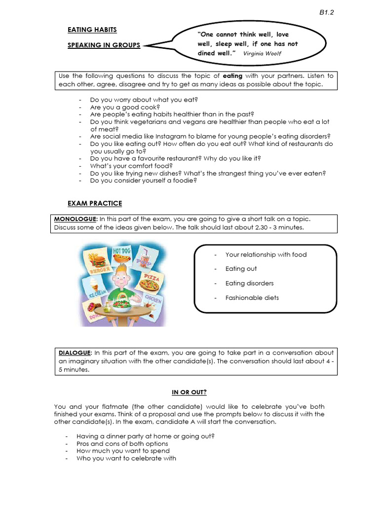 Eating Habits Pdf Organic Foods Nutrition