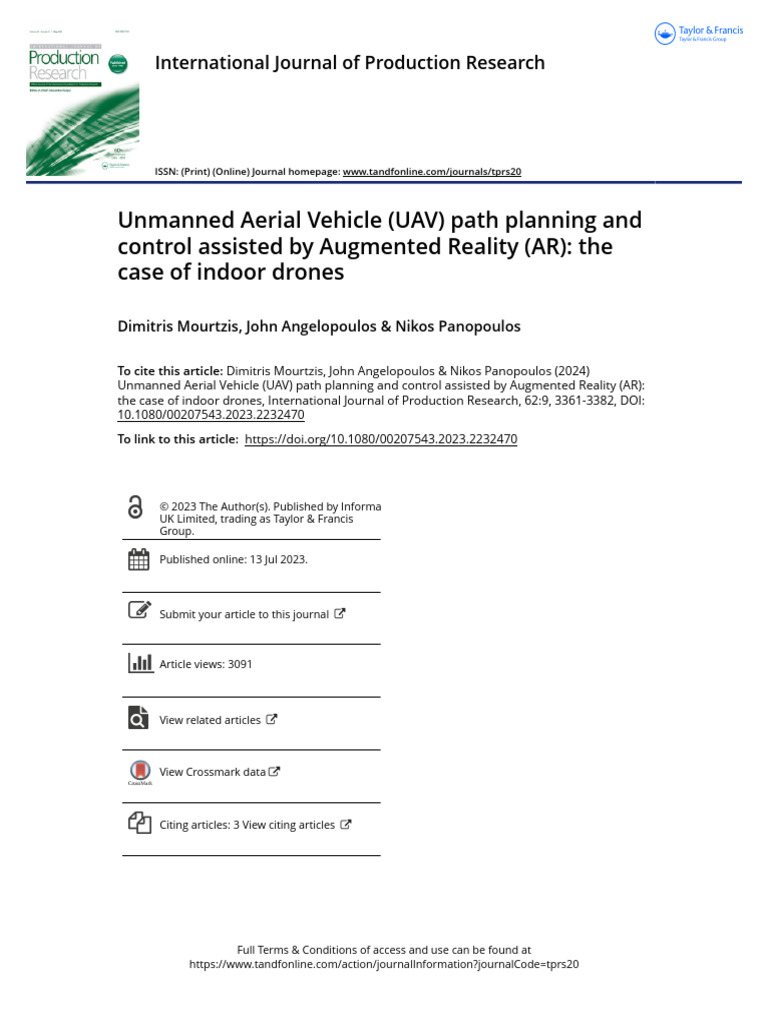 Indoor Drone Path Planning with AR | PDF | Unmanned Aerial Vehicle ...