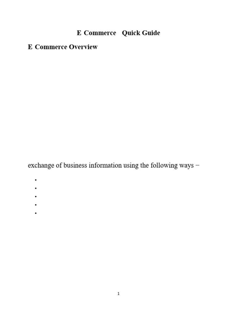 E-Commerce: Features, Advantages, and Models | PDF | Credit Card ...
