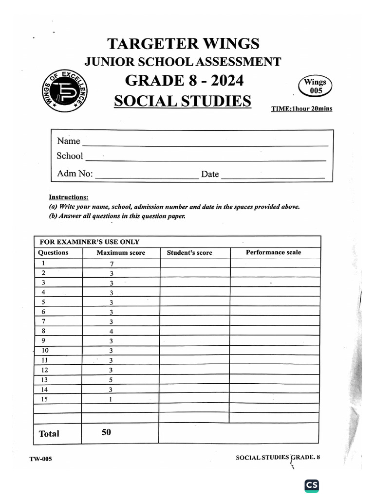 GRADE 8 SOCIAL STUDIES NOTES 2024 PDF DOWNLOAD KENYA visual data 5