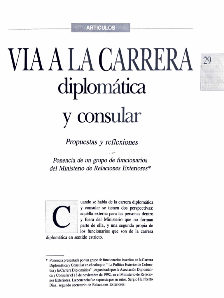 1992_varios_via_a_la_carrera_diplomatica_y_consular | PDF | Diplomacia ...